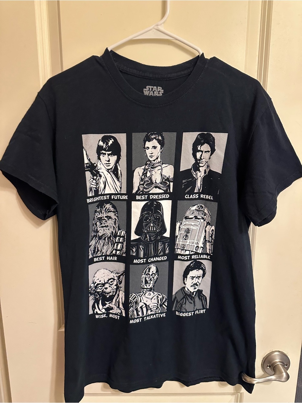 Star Wars Black Men's Character Grid Graphic Tee